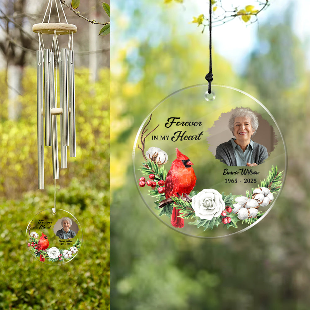 I'm Always With You - Personalized Memorial Photo Acrylic Wind Chimes CH07 896240
