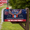 250 Years America Semiquincentennial Mailbox Cover Patriotic Decor CH07 910228