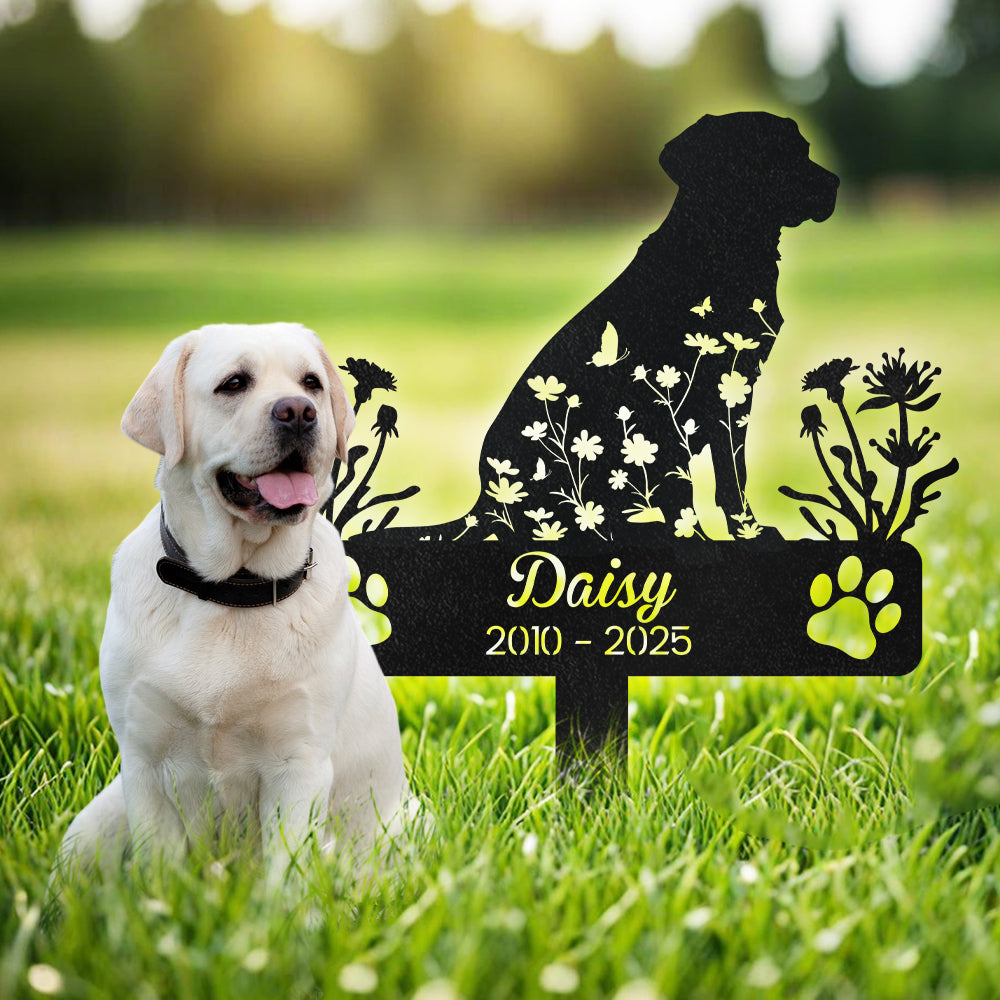 Personalized Dog Garden Stake Memorial Gift For Dog Lovers CH07 896292