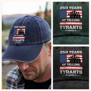 250 Years USA 250th Anniversary America Celebration Washed Baseball Denim Cap CH07 896750