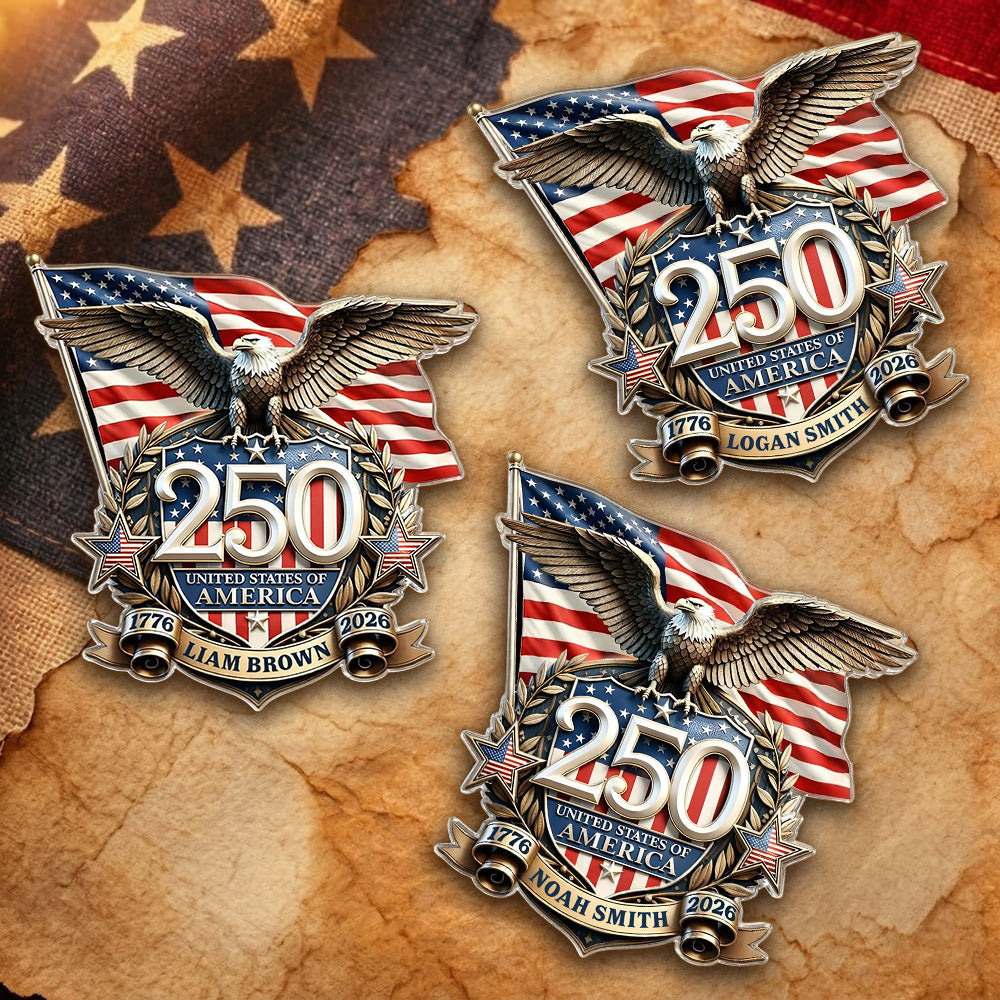 Personalized America 250th Anniversary Patriot Eagle Acrylic Pin HO82 901800