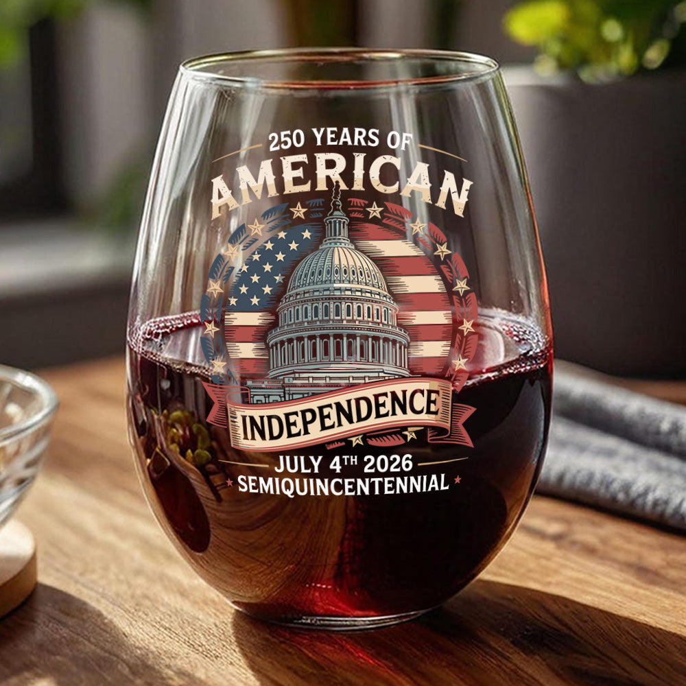 250 Years Of America Wine Glass TH10 894659