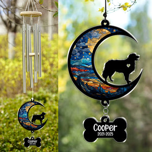Custom Name And Dog Memorial Acrylic Wind Chimes TH10 894209