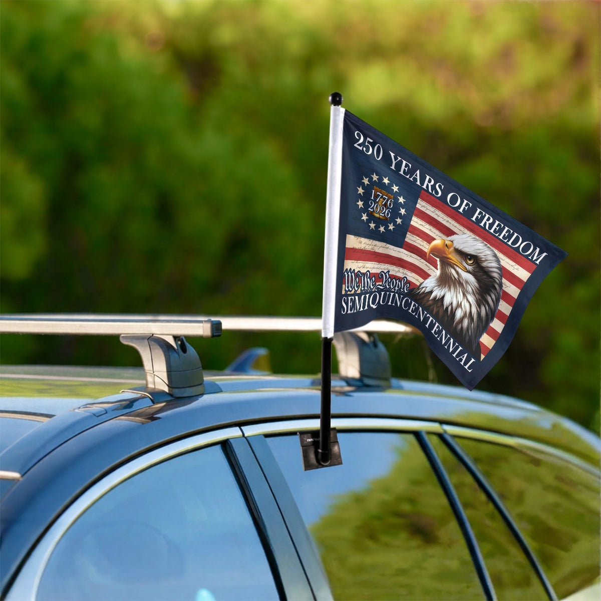 250 Years of Freedom American, Patriotic Eagle American Car Flag HO82 900930