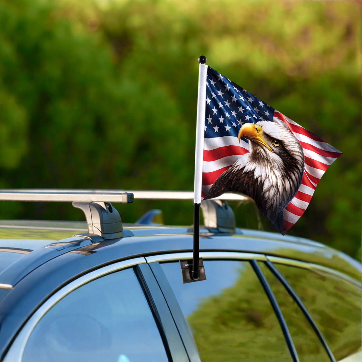 Patriotic American Eagle Independence American Car Flag HO82 900948