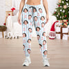 Custom Couple Face Plaid Sweatpants, Personalized Matching Holiday Pants HA75 922228