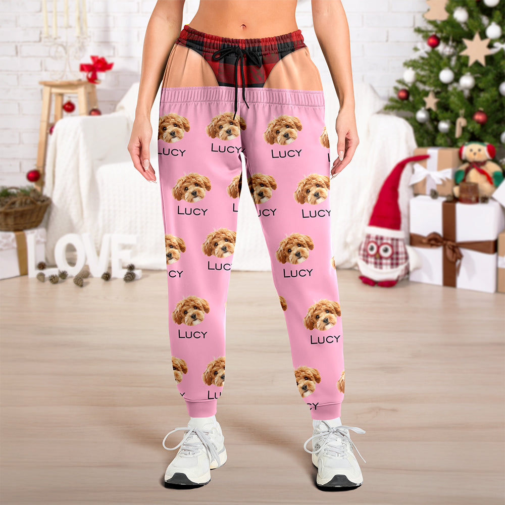 Custom Pet Photo Pajama Pants Funny Pet Lover Gift for Dog Moms & Dads TH10 171171