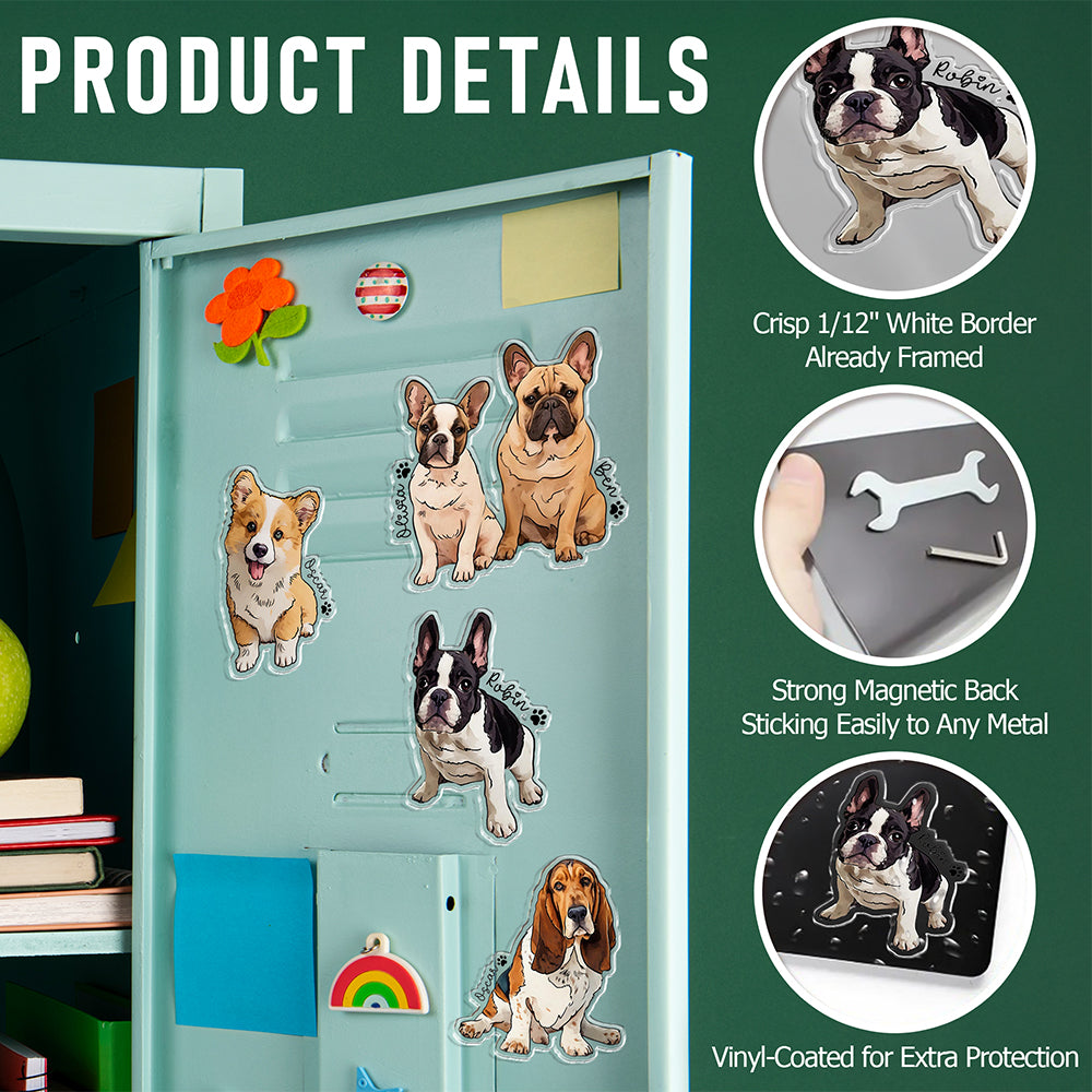 Custom Pet Photo Acrylic Magnet Gift For Pet Lovers HO82 900778