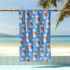 Custom Face Photo And Name With Icon Summer Beach Towel TH10 894075