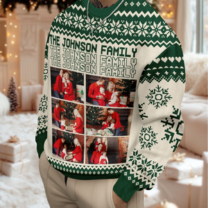 Custom Photo Family Gathering Festive Vibe - Personalized Unisex Ugly Sweater CH07 896960