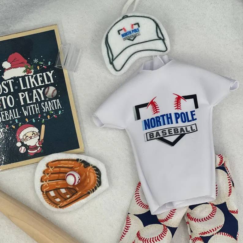 Elf Baseball Set, Christmas Elf Accessory HO82 904072