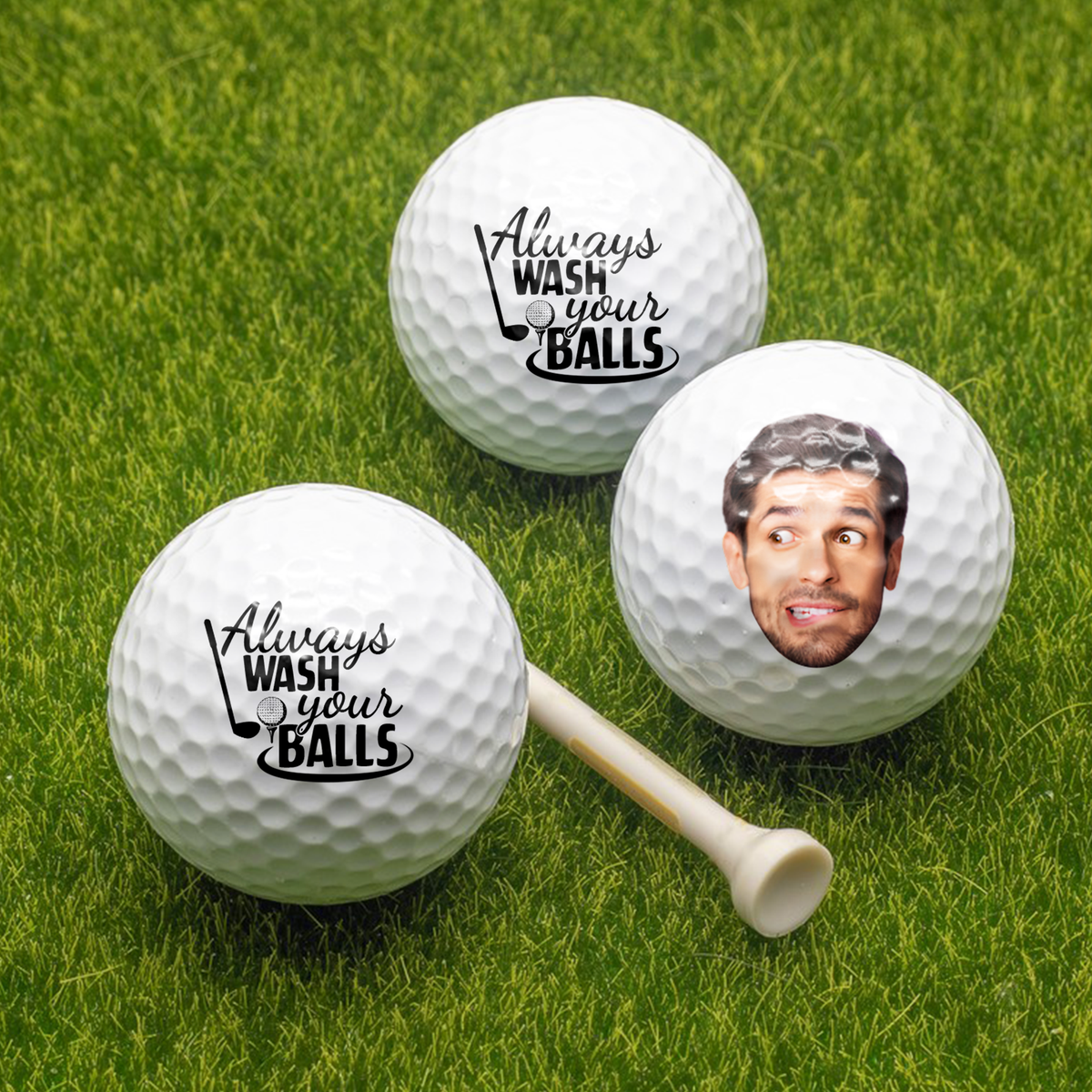 Custom Photo Always Wash Your Balls Golf Balls Funny Gift HA75 898726