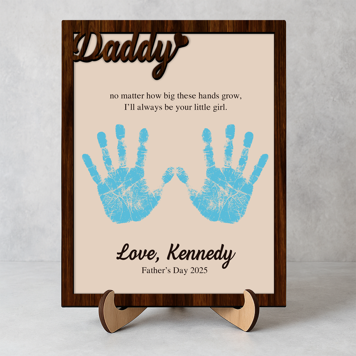 I'll Always Be Your Little Girl Gift For For Dad 2-Layered Wooden Plaque With Stand TH10 892981