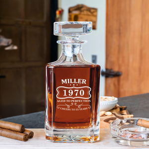 Personalized Aged To Perfection Birthday Gift Decanter LM32 895861