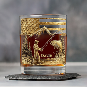 Personalized Whiskey Glass Gift For Fishing Lover CH07 895394