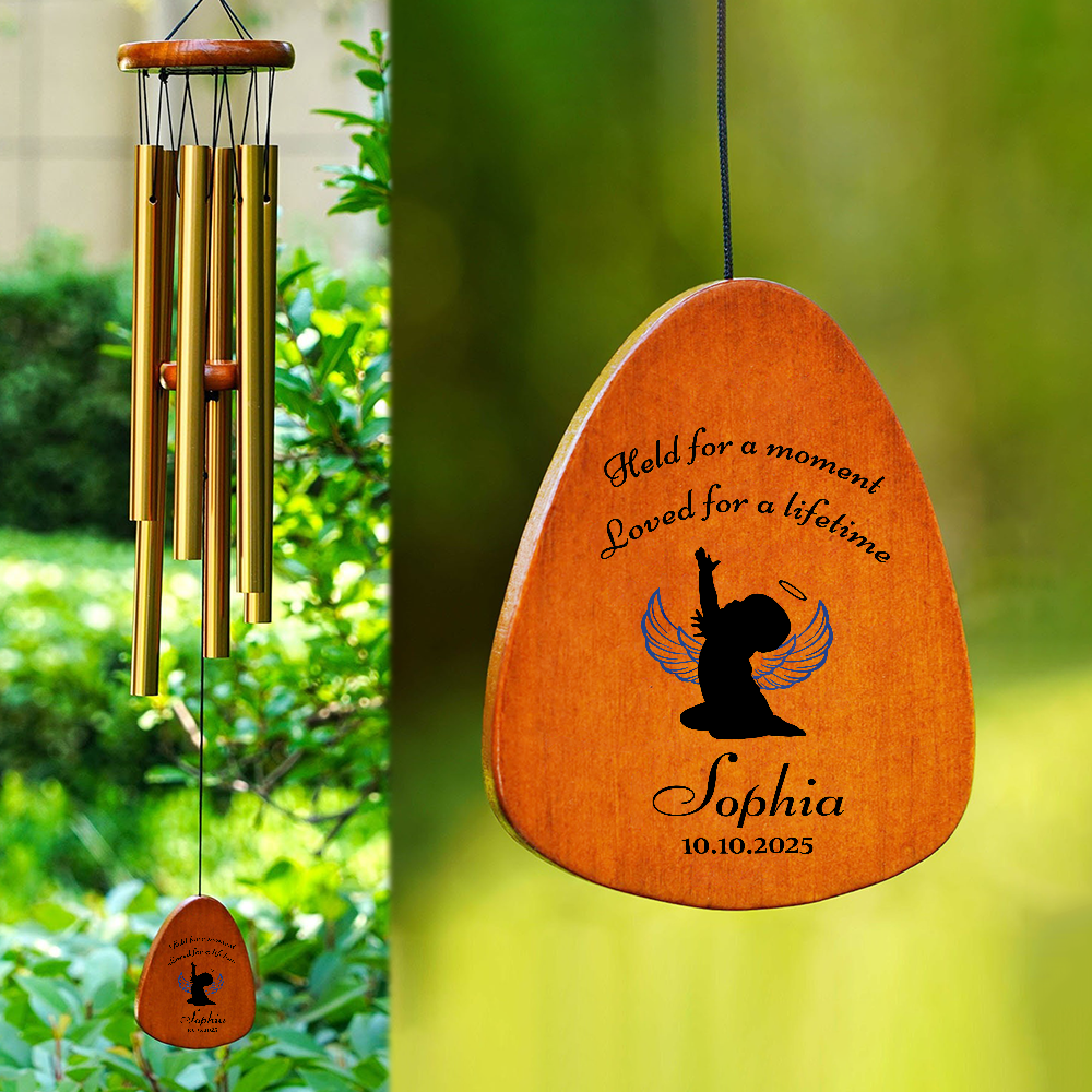 Custom Name Held For A Moment Loved For A Lifetime Memorial Wind Chimes Sympathy Gifts TH10 898469
