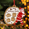 Family With Santa Claus Ornament Personalized Gift For Christmas HO82 894754