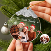 Custom Photo Family Metal Glass Ornament For Christmas HA75 892858