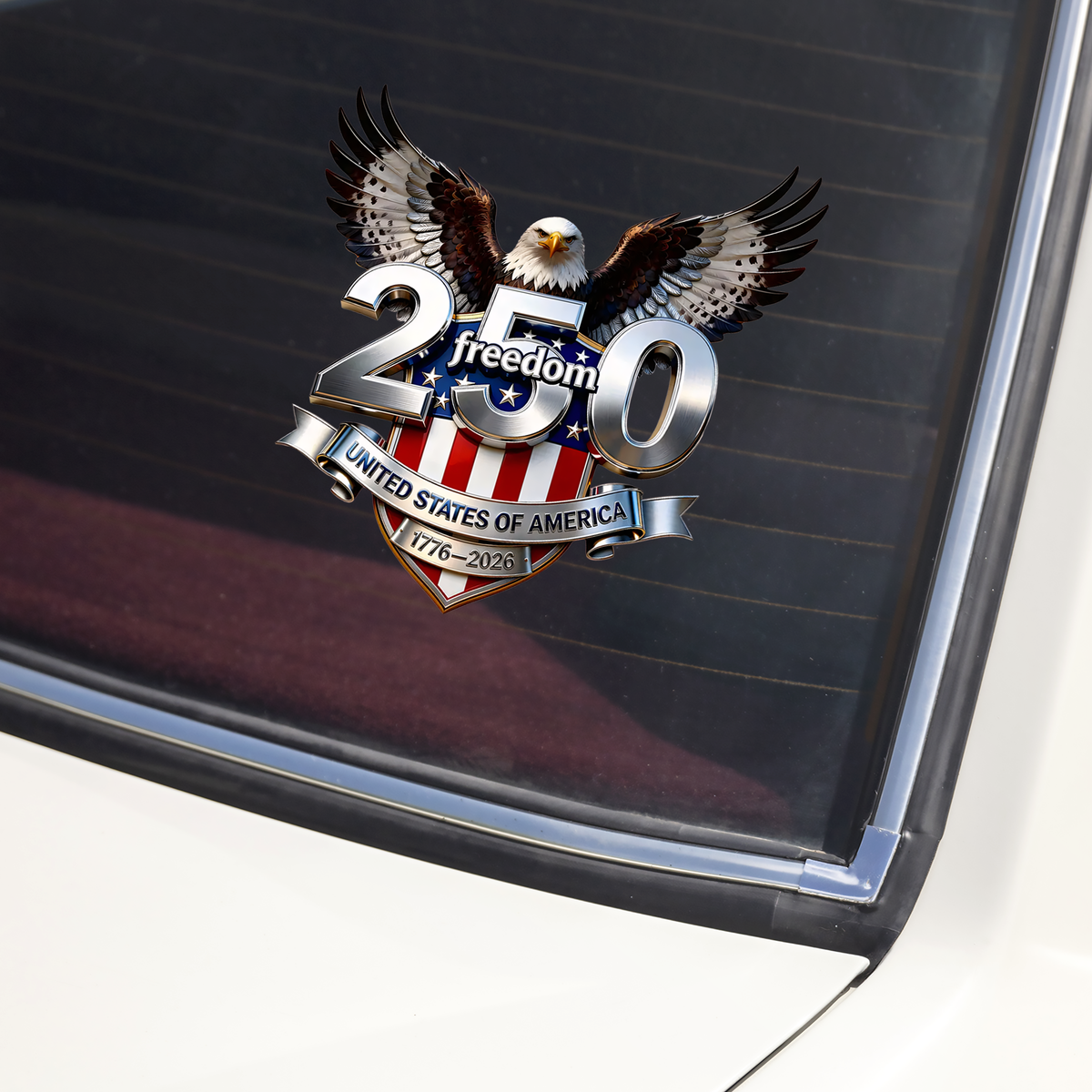 250 Freedom United States Of America 1776-2026 Car Window Decal Sticker HA75 920138