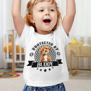 Custom Dog Photo Protected By Human Baby Onesie For Dog Lovers LM32 895023