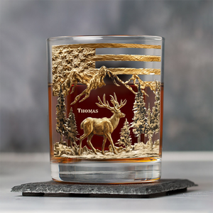 Hunting For Life - Personalized Deer Hunting Whiskey Glass CH07 895390