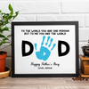 Dad To Me You Are The World Handprint Personalized Picture Frame Father's Day Gift HA75 892340