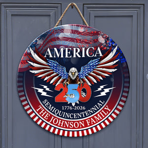250 Years America Semiquincentennial Personalized Doorsign HA75 898480