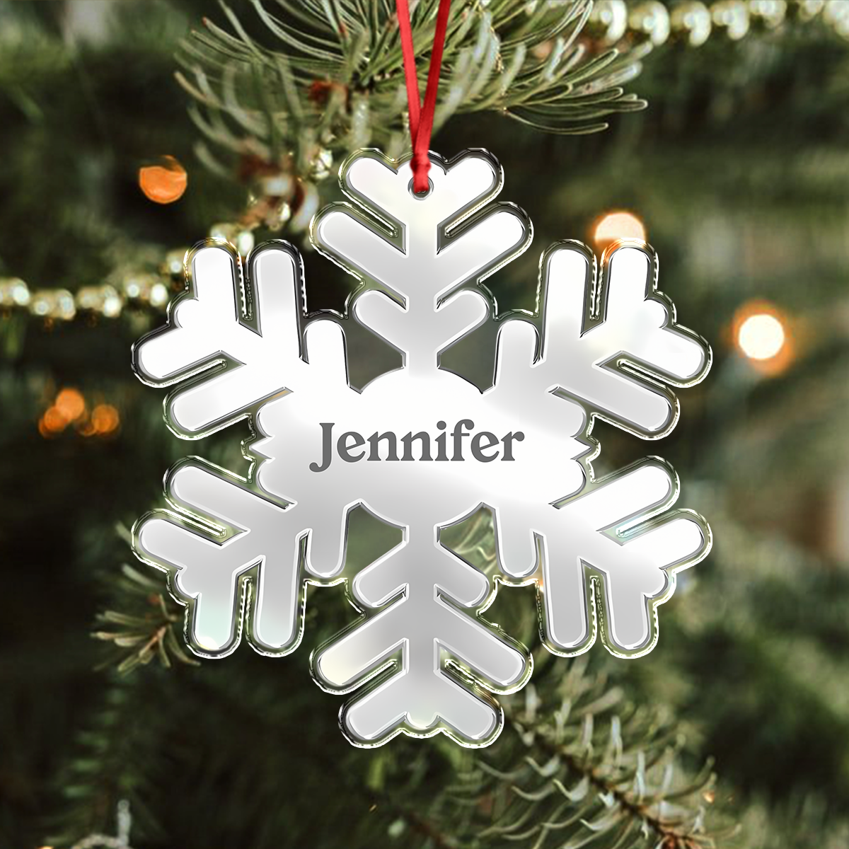 Custom Name Acrylic Ornament - Personalized Christmas Birthday Gifts For Mom, Dad, Kids CH07 899278