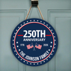 Custom Family Name 250th Anniversary 1776-2026 America Door Sign TH10 898741
