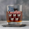 The Catfather US Flag Cat Personalized Whiskey Glass HA75 892412