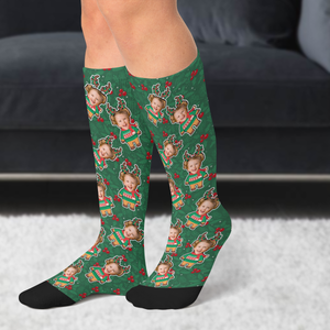 Custom Photo Christmas Socks Gift For Family CH07 899198