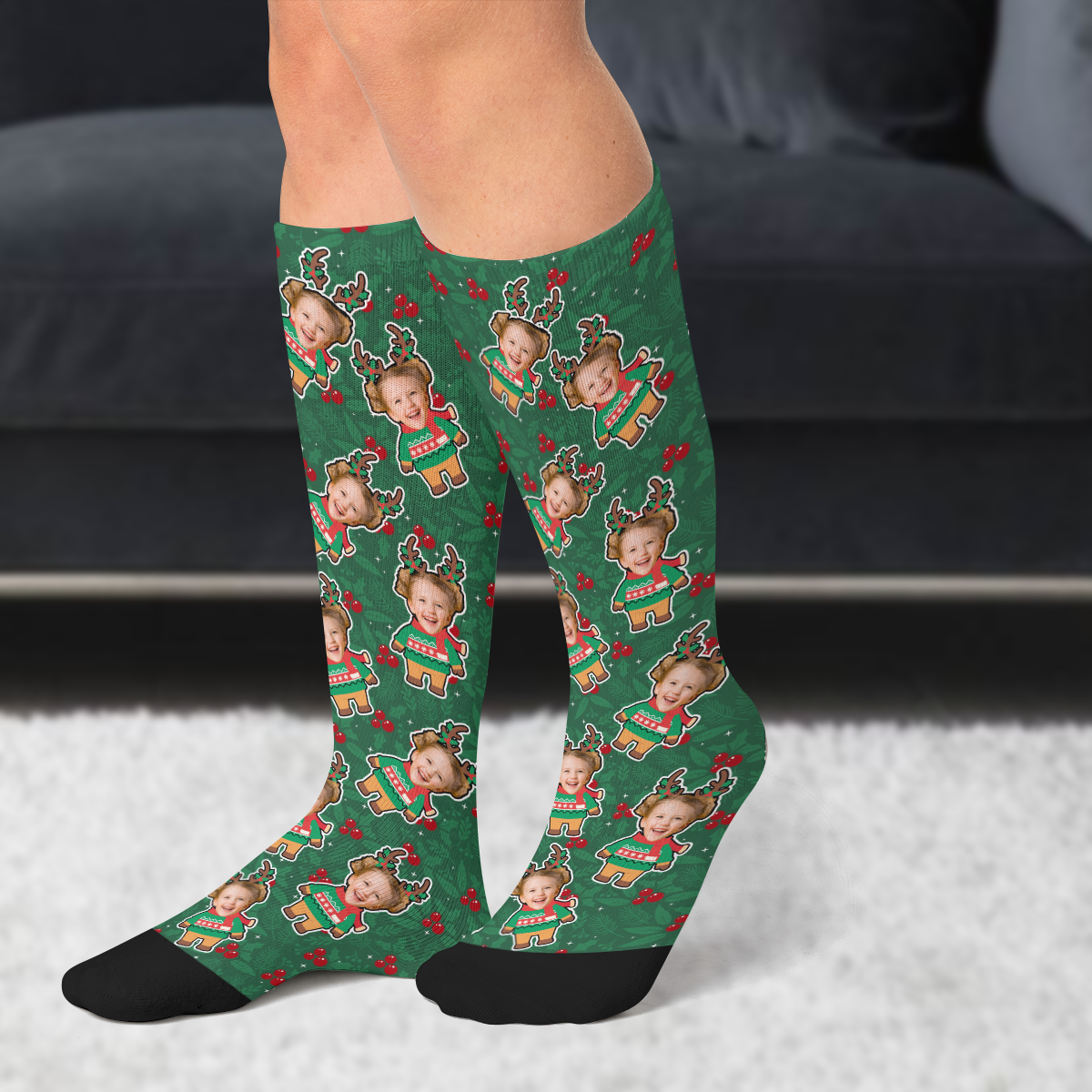 Custom Photo Christmas Socks Gift For Family CH07 899198