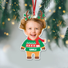 Custom Photo Baby Santa - Personalized Family Acrylic Ornament CH07 899196
