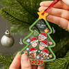 Christmas Tree With Funny Face Personalized Shaker Ornament Christmas Gift For Family CH07 896912