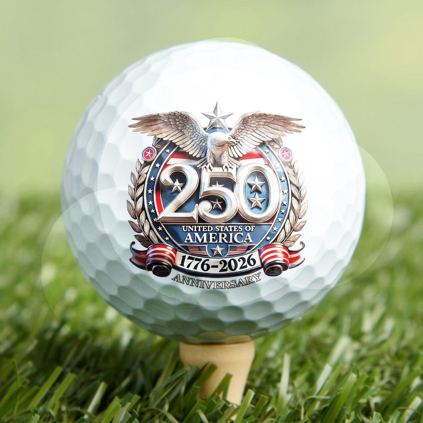 USA Eagles 250th Anniversary Semiquincentennial 1776-2026 Golf Ball TH10 169117