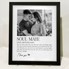 Custom Photo Soul Mate Personalized Picture Frame Couple Anniversary Gift, Valentines Day Gift HA75 920094