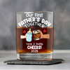 Personalized Funny Our First Fathers Day Rock Glass LM32 893665