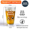 Personalized Funny Dog And Beer Bring Me Cheer Beer Glass LM32 893381