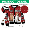 Custom Cat Photo Christmas Pattern Ugly Cardigan Christmas Gift HA75 898176