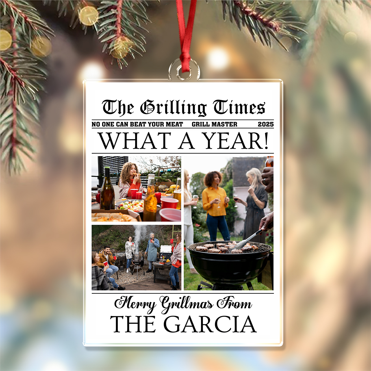 Custom Photo What A Year Acrylic Ornament Christmas Gift For Grilling Lovers HO82 894688