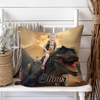 Custom Cute Kid Photo Riding Dinosaur Pillow Personalized Gift For Daughter Son CH07 895712