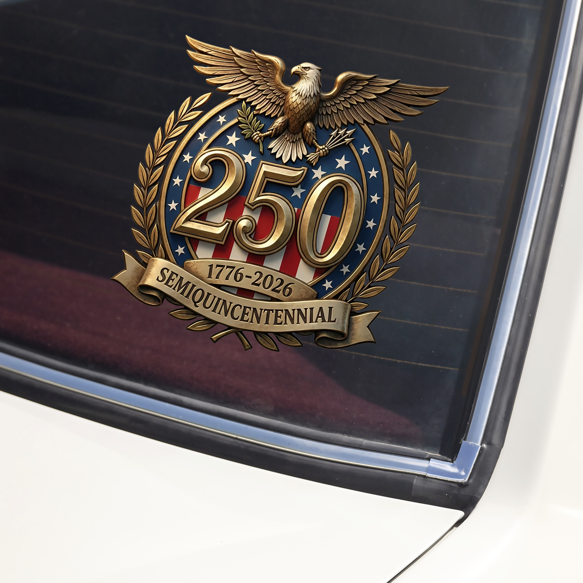 1776-2026 250 Semiquincentennial Car Window Decal Sticker HA75 920142