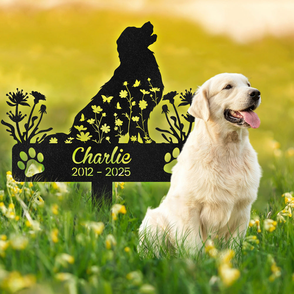 Personalized Dog Garden Stake Memorial Gift For Dog Lovers CH07 896292
