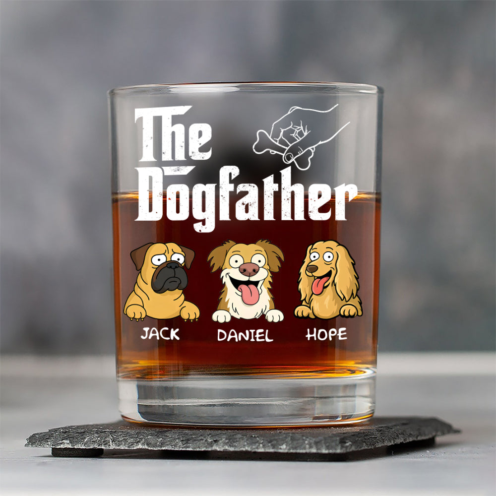The DogFather Personalized Rock Glass Gift For Dog Lovers CH07 895648