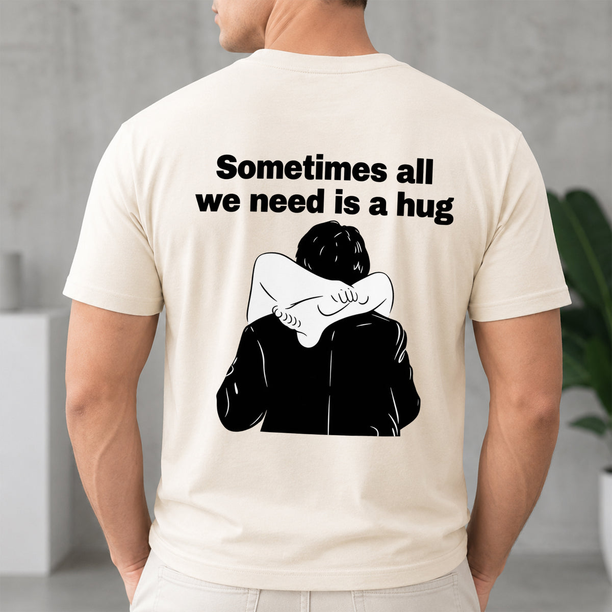 Sometimes All We Need Is A Hug Funny Back Shirt For Couple TH10 171031