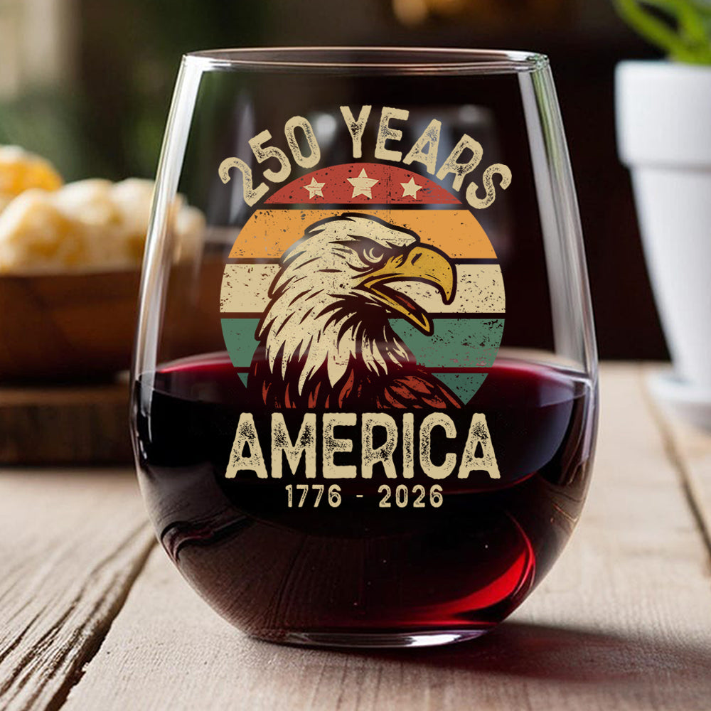 America 250 Years Wine Glass TH10 894621