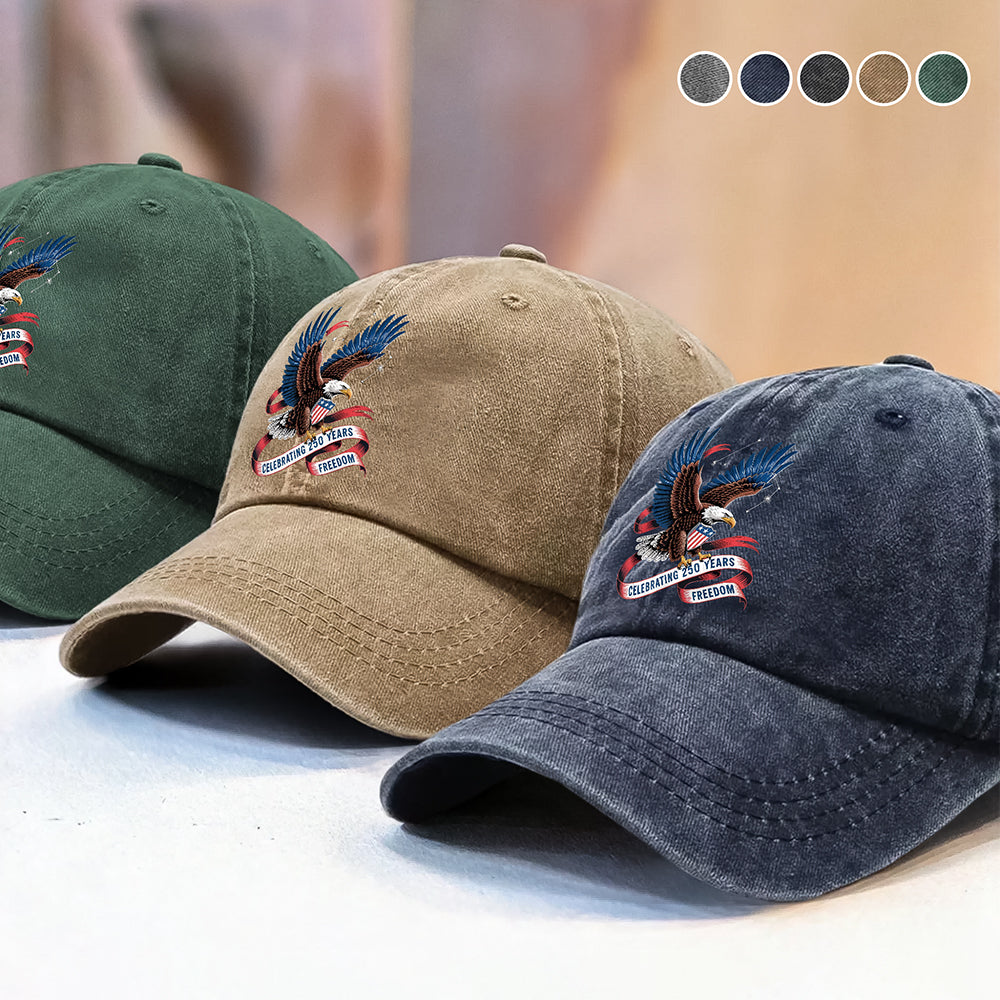 Celebrating 250 Years Freedom Washed Denim Baseball Cap HA75 898872