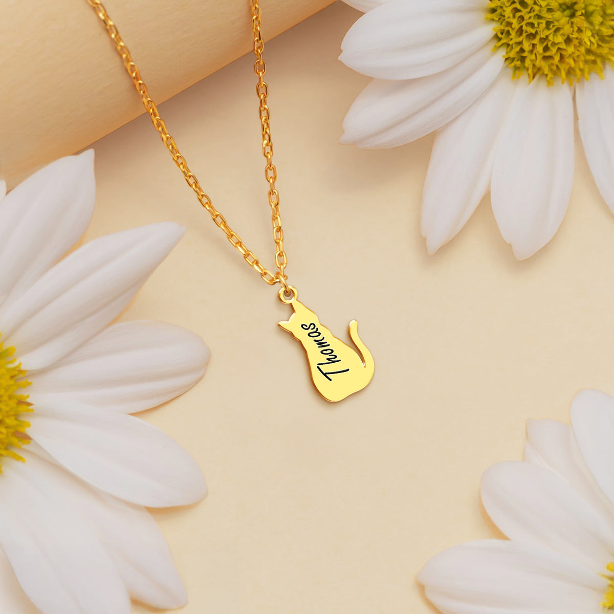 Custom Cat Name Personalized Shape Necklace Gift For Cat Lovers HA75 892802