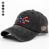 Personalized 250 Years USA Washed Cap with Embroidered American Flag, Patriotic Embroidered Baseball Cap HO82 901092