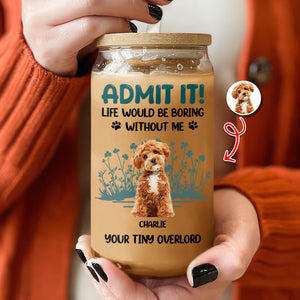 Custom Photo Admit It - Personalized Glass Can With Lid HO82 894670